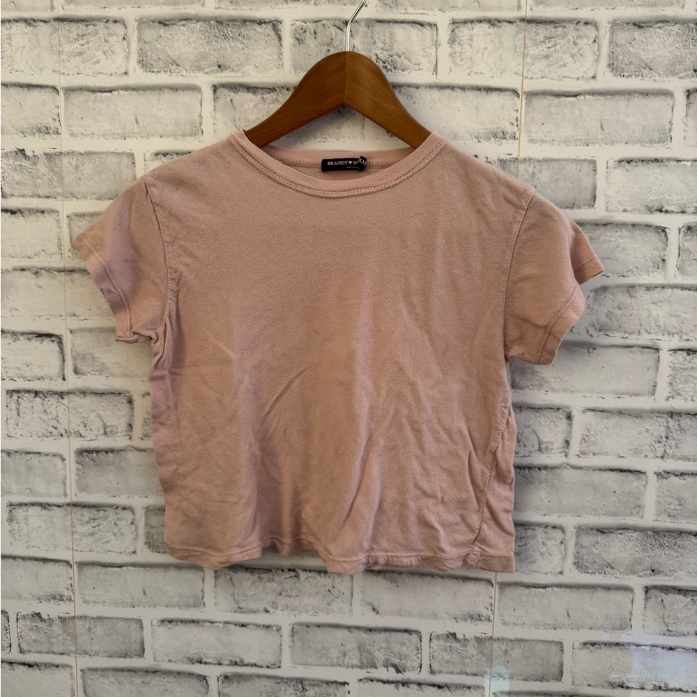Women’s Brandy Melville blush pink cropped top One Size
